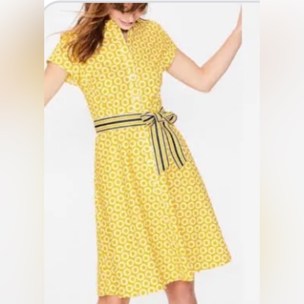 Boden Sophia shirt waist dress EUC size 8